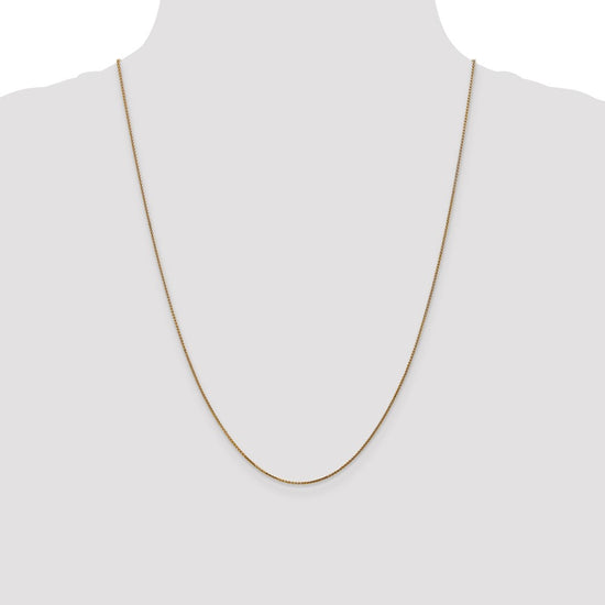 14K 24 inch 1.05mm Diamond-cut Spiga with Spring Ring Clasp Chain