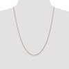14K 24 inch 1.05mm Diamond-cut Spiga with Spring Ring Clasp Chain