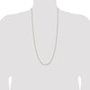 14K 30 inch 1.05mm Diamond-cut Spiga with Spring Ring Clasp Chain
