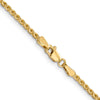 14K 20 inch 2.1mm Diamond-cut Spiga with Lobster Clasp Chain