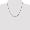 14K 20 inch 2.1mm Diamond-cut Spiga with Lobster Clasp Chain