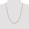 14K 24 inch 2.1mm Diamond-cut Spiga with Lobster Clasp Chain