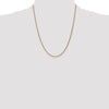 14K 22 inch 1.7mm Spiga with Lobster Clasp Chain
