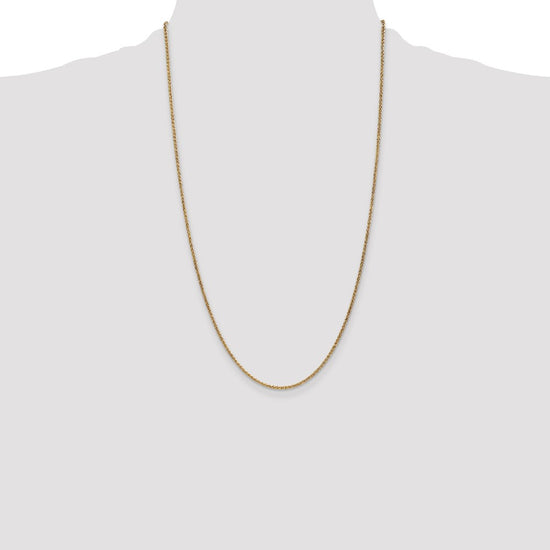 14K 26 inch 1.7mm Spiga with Lobster Clasp Chain