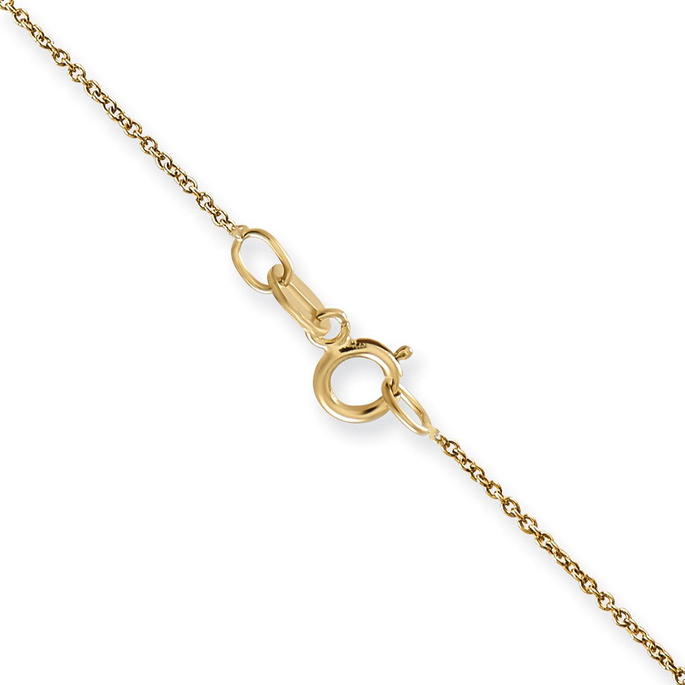 14K 24 inch .75mm Cable with Spring Ring Clasp Pendant Chain