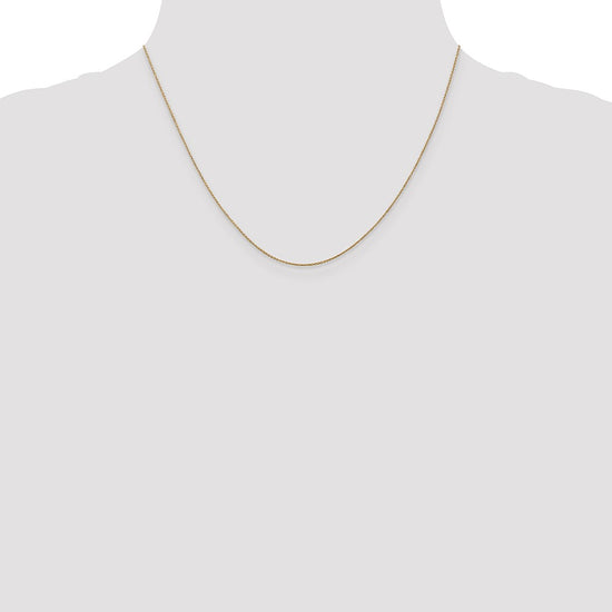 14K 18 inch .75mm Cable with Spring Ring Clasp Pendant Chain