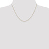 14K 18 inch .75mm Cable with Spring Ring Clasp Pendant Chain