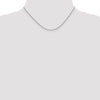14K White Gold 16 inch 1.4mm Round Open Link Cable with Lobster Clasp Chain