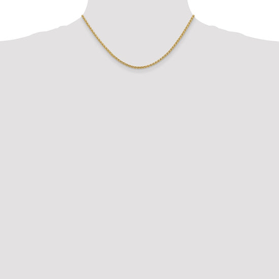 14K 16 inch 2.5mm Spiga with Lobster Clasp Chain