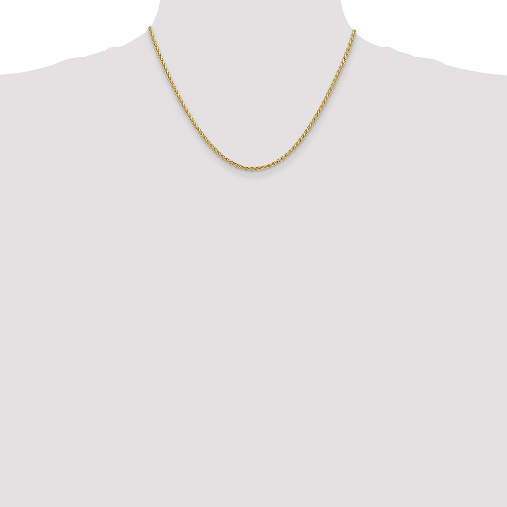 14K 18 inch 2.5mm Spiga with Lobster Clasp Chain