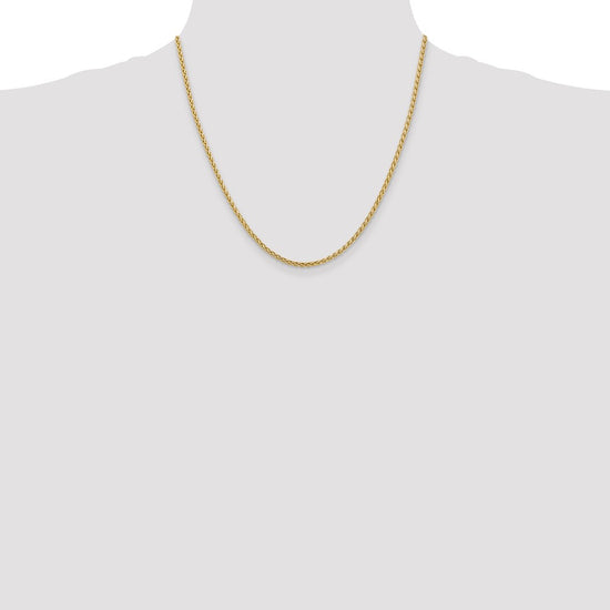 14K 20 inch 2.5mm Spiga with Lobster Clasp Chain