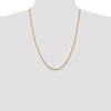 14K 24 inch 2.5mm Spiga with Lobster Clasp Chain
