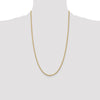 14K 26 inch 2.5mm Spiga with Lobster Clasp Chain