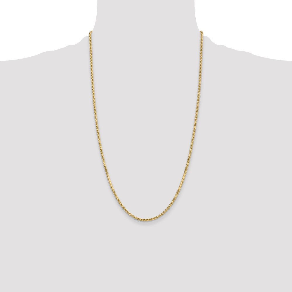 14K 26 inch 2.5mm Spiga with Lobster Clasp Chain