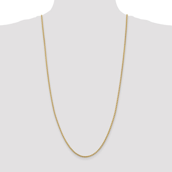 14K 30 inch 2.5mm Spiga with Lobster Clasp Chain