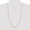 14K 30 inch 2.5mm Spiga with Lobster Clasp Chain