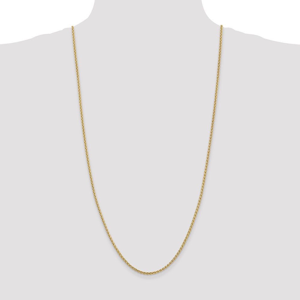 14K 30 inch 2.5mm Spiga with Lobster Clasp Chain