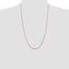 14K 26 inch 1.45mm Solid Diamond-cut Cable with Lobster Clasp Chain