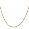 14K 26 inch 1.65mm Solid Diamond-cut Cable with Lobster Clasp Chain