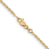 14K 26 inch 1.65mm Solid Diamond-cut Cable with Lobster Clasp Chain