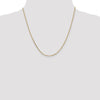 14K 20 inch 1.65mm Solid Diamond-cut Cable with Lobster Clasp Chain