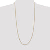 14K 30 inch 1.65mm Solid Diamond-cut Cable with Lobster Clasp Chain
