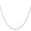 14K White Gold 20 inch .75mm Cable with Spring Ring Clasp Pendant Chain