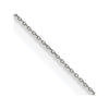14K White Gold 24 inch .75mm Cable with Spring Ring Clasp Pendant Chain