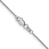 14K White Gold 30 inch .95mm Diamond-cut Cable with Lobster Clasp Chain