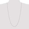 14K White Gold 30 inch .95mm Diamond-cut Cable with Lobster Clasp Chain