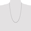 14K White Gold 26 inch 1.45mm Diamond-cut Cable with Lobster Clasp Chain