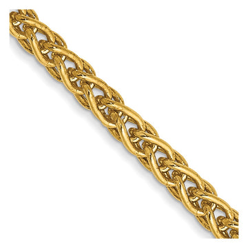14K 20 inch 2.5mm Spiga with Lobster Clasp Chain