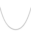 14K White Gold 26 inch .85mmDiamond-cut Spiga with Lobster Clasp Chain
