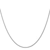14K White Gold 26 inch 1.05mm Diamond-cut Spiga with Lobster Clasp Chain