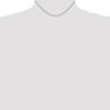 14K White Gold 14 inch 1.05mm Diamond-cut Spiga with Lobster Clasp Chain