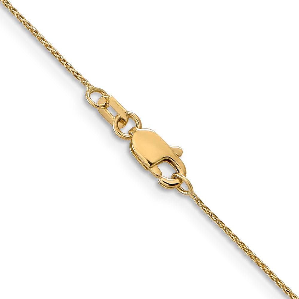 14K 26 inch .85mmDiamond-cut Spiga with Lobster Clasp Chain