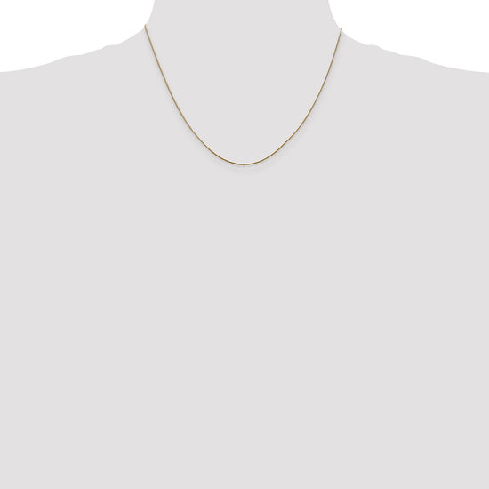 14K 18 inch .85mm Diamond-cut Spiga with Lobster Clasp Chain