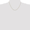 14K 18 inch .85mm Diamond-cut Spiga with Lobster Clasp Chain