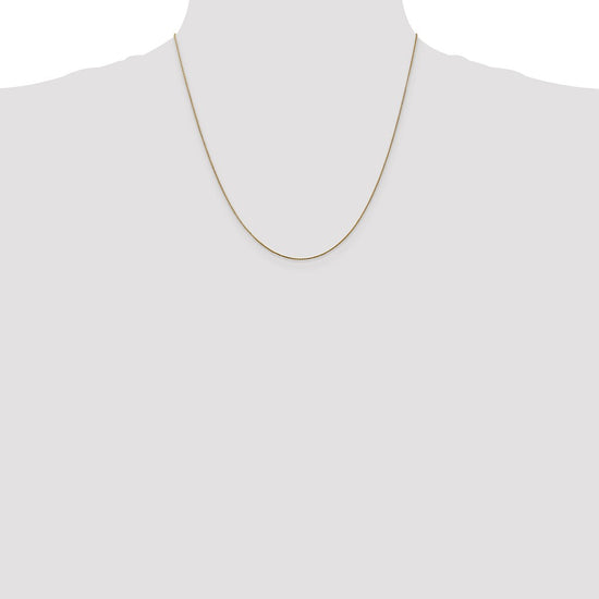 14K 20 inch .85mm Diamond-cut Spiga with Lobster Clasp Chain