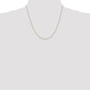 14K 20 inch .85mm Diamond-cut Spiga with Lobster Clasp Chain