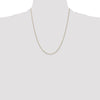 14K 22 inch .85mm Diamond-cut Spiga with Lobster Clasp Chain
