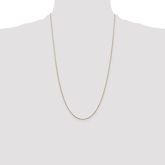 14K 26 inch .85mmDiamond-cut Spiga with Lobster Clasp Chain