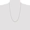 14K 26 inch .85mmDiamond-cut Spiga with Lobster Clasp Chain