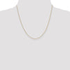 14K 20 inch .85mm Diamond-cut Spiga with Spring Ring Clasp Chain