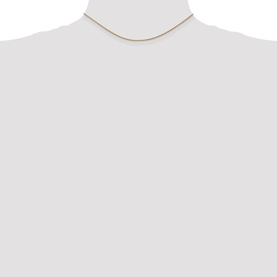 14K 14 inch 1.05mm Diamond-cut Spiga with Lobster Clasp Chain