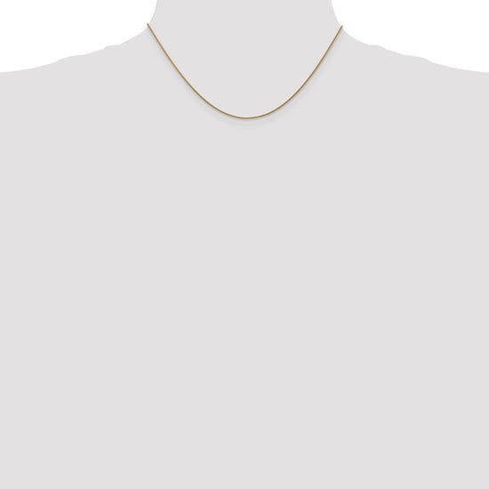 14K 16 inch 1.05mm Diamond-cut Spiga with Lobster Clasp Chain