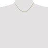 14K 16 inch 1.05mm Diamond-cut Spiga with Lobster Clasp Chain