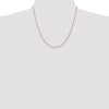 14K 20 inch 1.05mm Diamond-cut Spiga with Lobster Clasp Chain