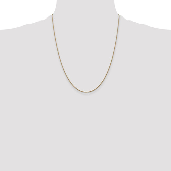 14K 22 inch 1.05mm Diamond-cut Spiga with Lobster Clasp Chain
