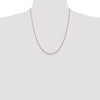 14K 22 inch 1.05mm Diamond-cut Spiga with Lobster Clasp Chain